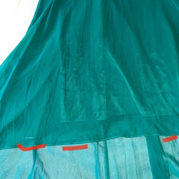 Ever PrettyLong Chiffon Empire Waist Bridesmaid Dress W/Short Flutter sleeve Sz6 - Picture 8 of 14